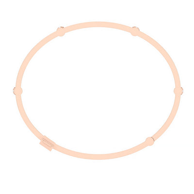 Locking Cage Bracelet | Rose Gold with Diamond Posts