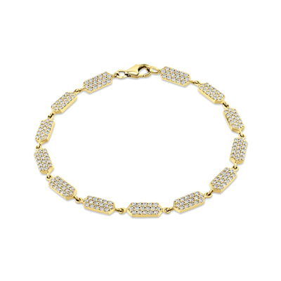 Diamond Confetti Bracelet -  All Pave | Yellow Gold