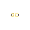 Black Diamond Cage Huggies | Yellow Gold  Earring Rachel Katz Jewelry