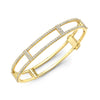 Locking Cage Bracelet | Yellow Gold with All Diamonds