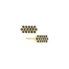 Black Diamond Marquis Studs | Yellow Gold  Earring Rachel Katz Jewelry
