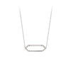 Mini Marquis Necklace | White Gold with Diamonds on Points