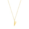 Mini Triangle Charm Necklace | Yellow Gold