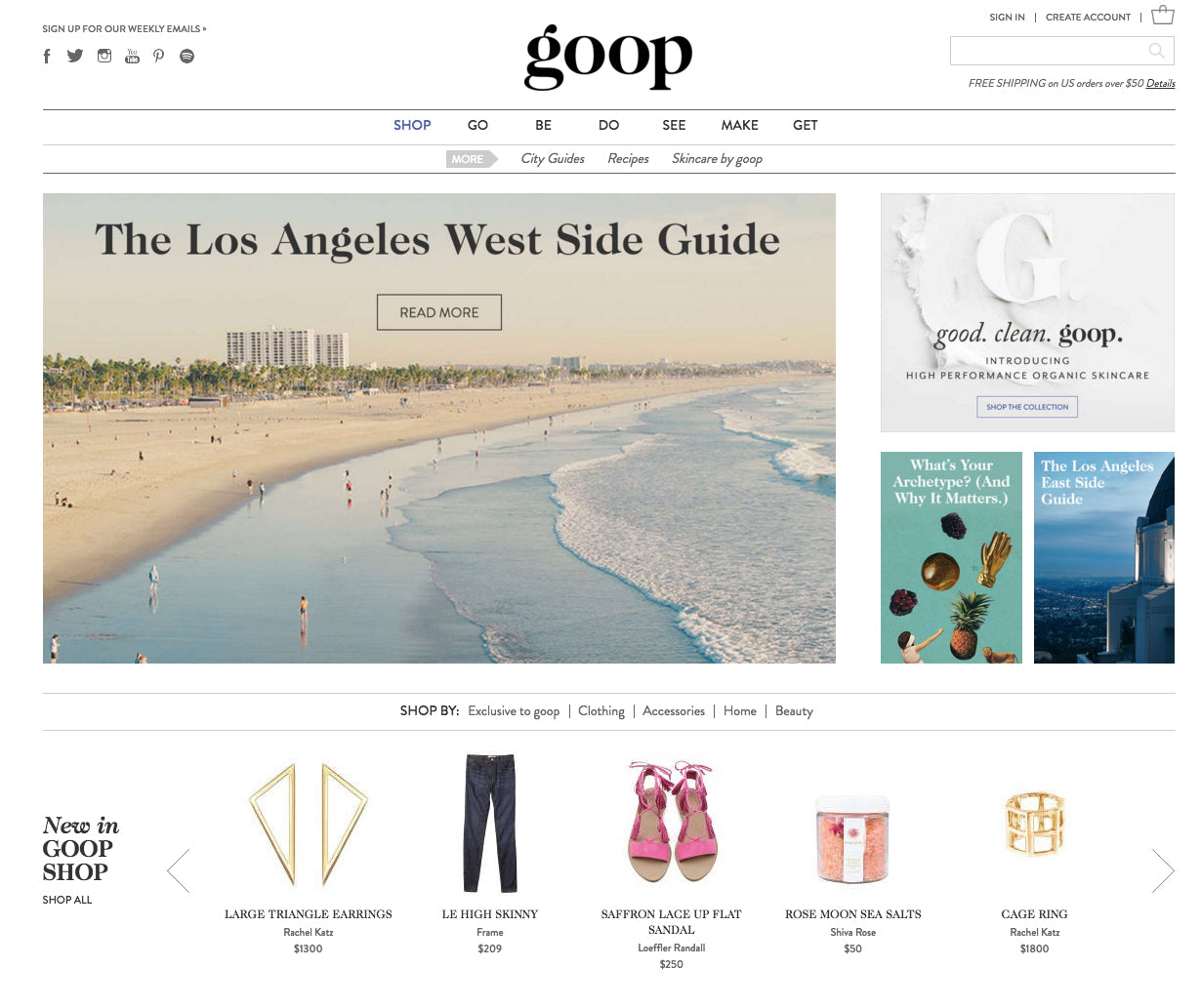 Goop Guide GOOP | The Los Angeles West Side Guide | Rachel Katz Jewelry