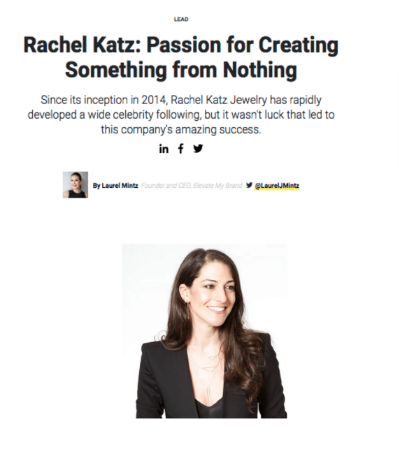 INC.COM</br> Rachel Katz: Passion For Creating Something From Nothing