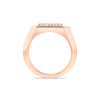 Domed Marquis Signet Ring | Rose Gold