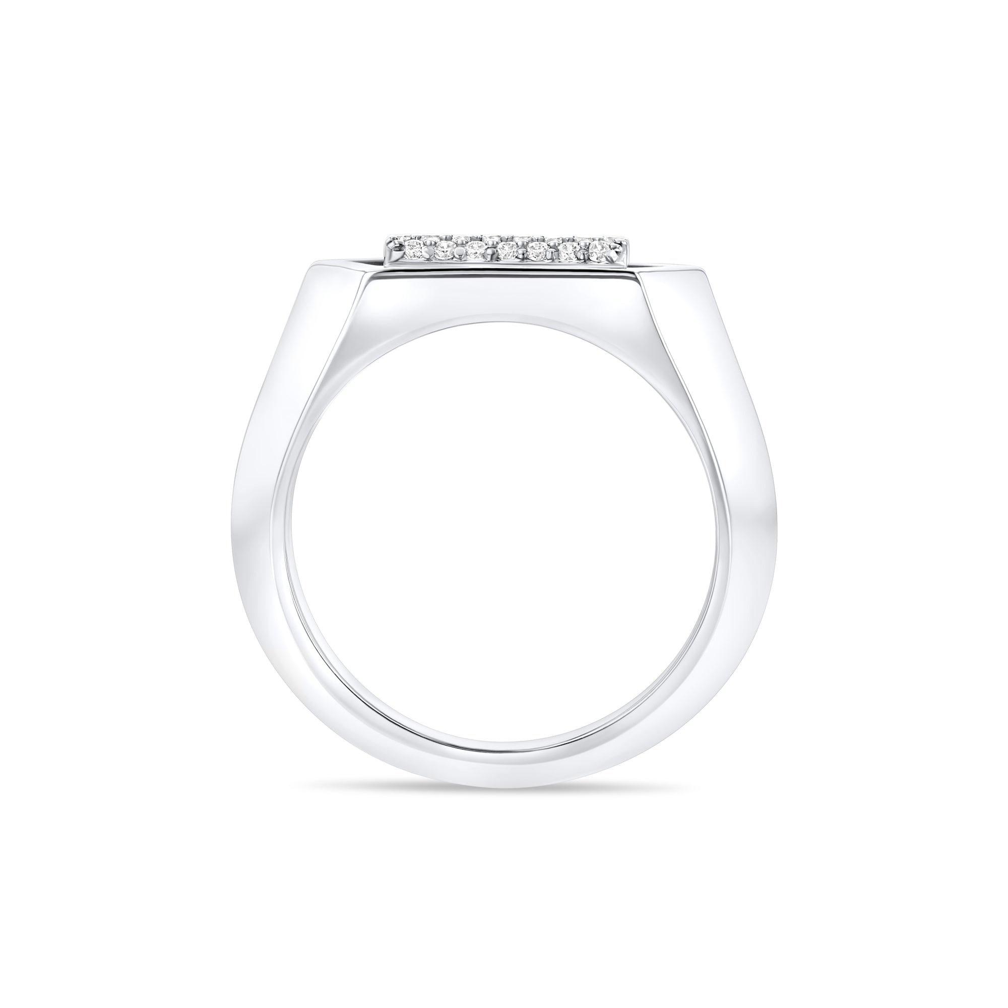 Domed Marquis Flip Ring | White Gold