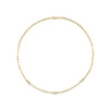 3 Diamond Baguette Chain Necklace | Yellow Gold