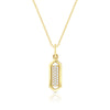 Domed Marquis Necklace | Yellow Gold