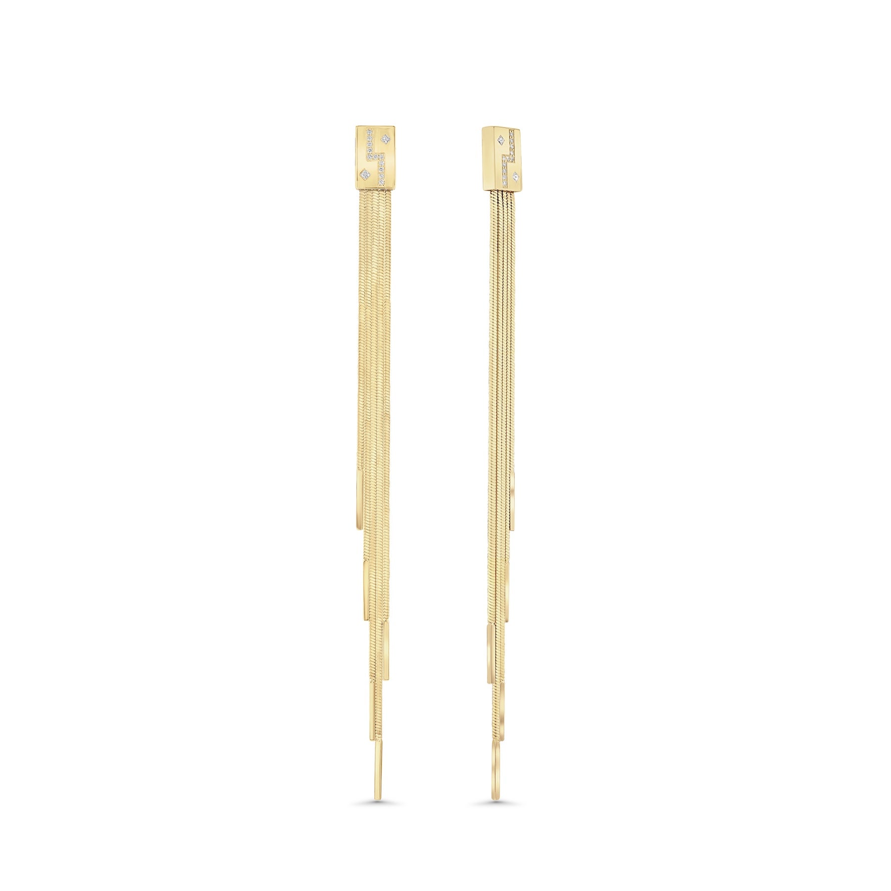 Meridian Fringe Earrings | Yellow Gold