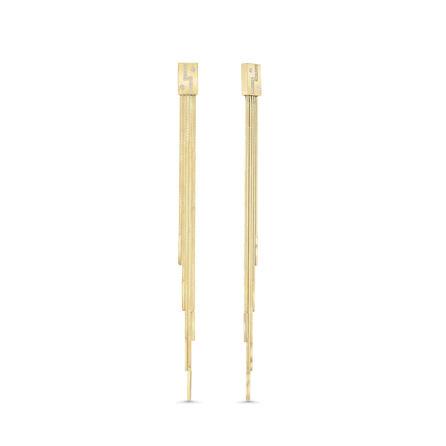 Meridian Fringe Earrings | Yellow Gold