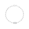 Baguette Diamond Chain Bracelet - 1 Station | White Gold