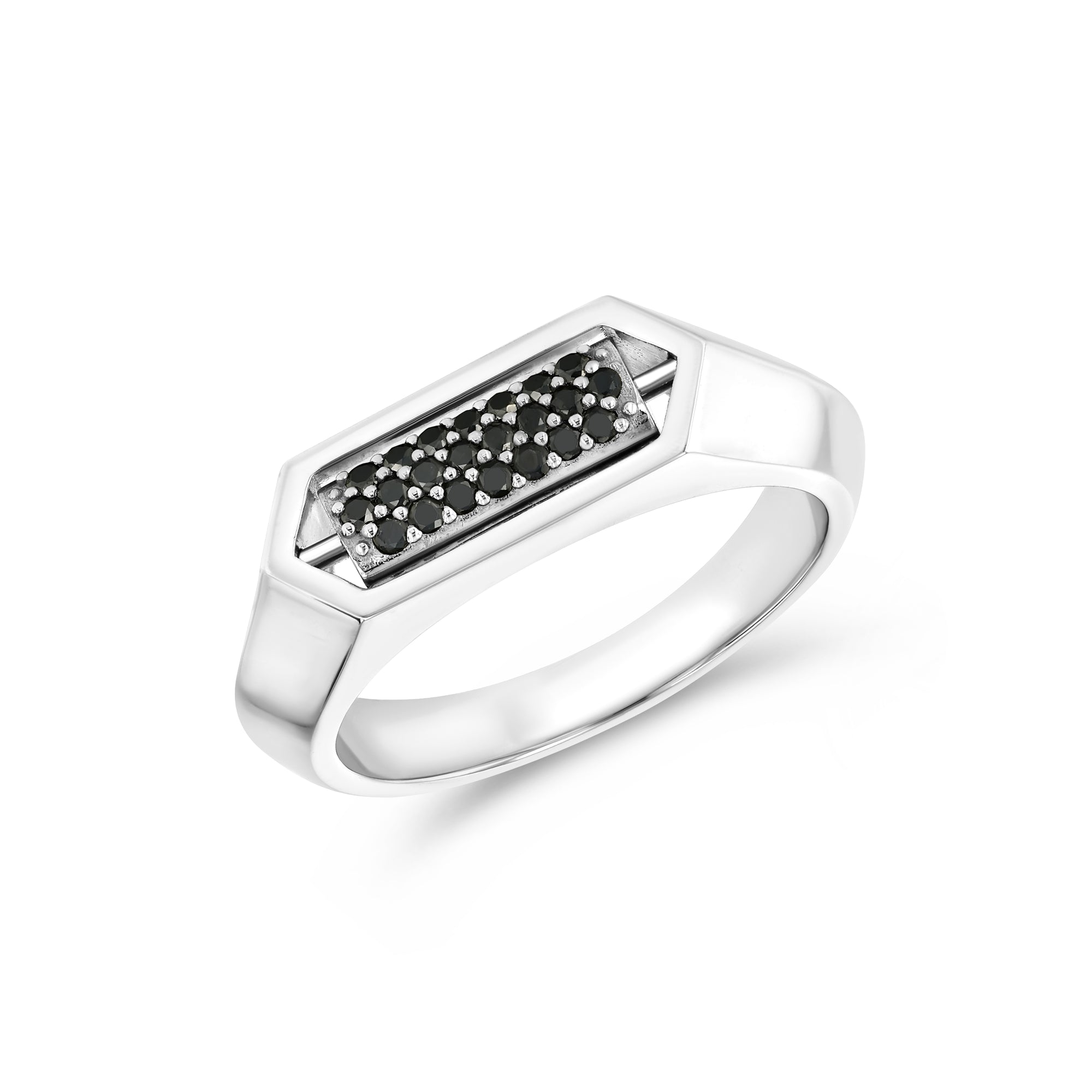 Domed Marquis Flip Ring | White Gold