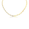 Half Diamond Confetti Necklace | Yellow Gold