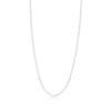 30" Confetti Necklace - Plain | White Gold