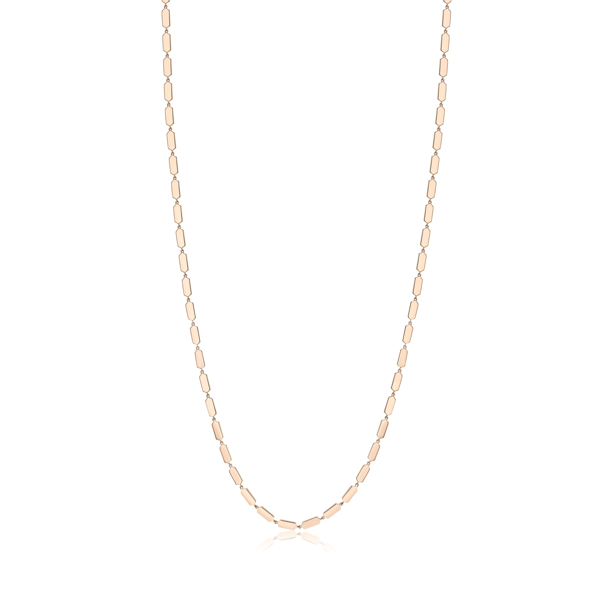 30" Confetti Necklace - Plain | Rose Gold