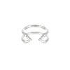 Diamond Dagger Ring - Midi  | White Gold