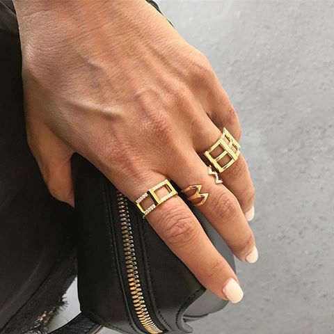 Diamond Half Cage Ring | Yellow Gold