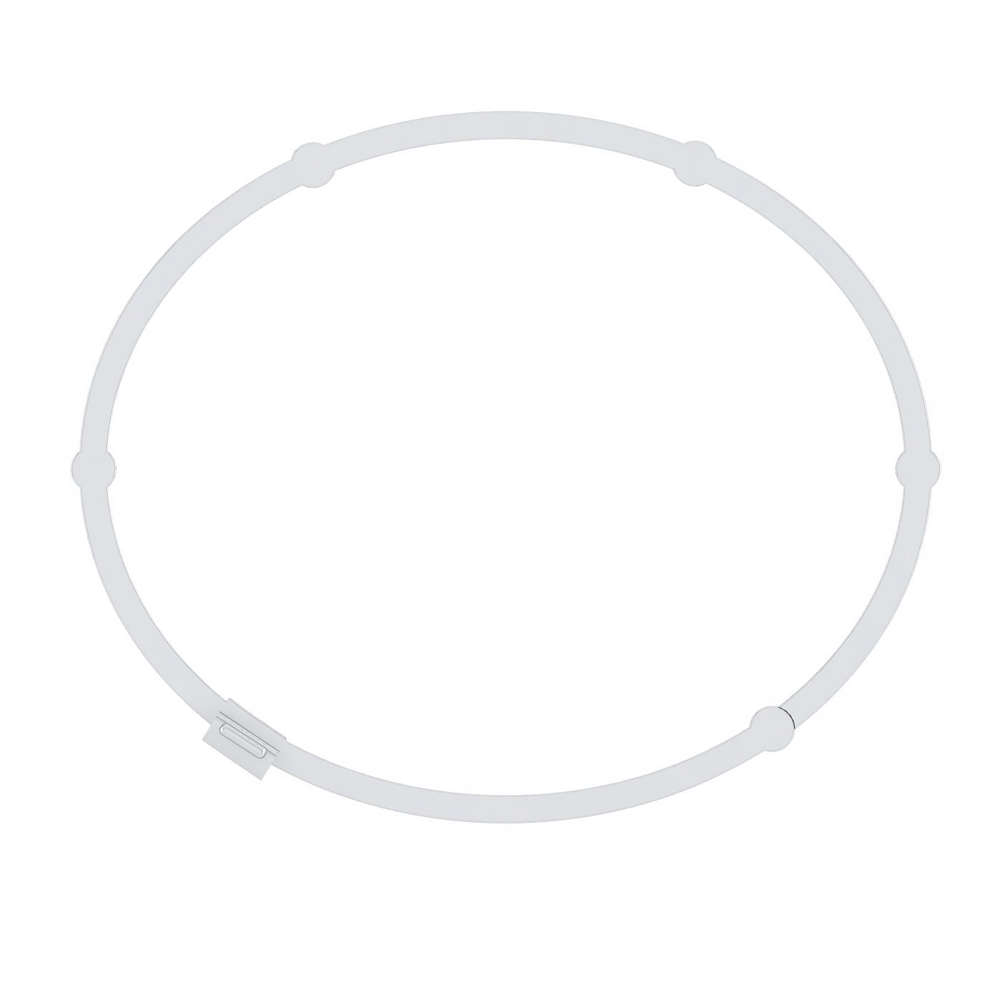 Locking Cage Bracelet | White Gold