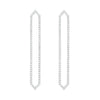 All Diamond Long Marquis Earrings | White Gold  Earring Rachel Katz Jewelry