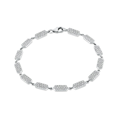 Diamond Confetti Bracelet -  All Pave | White Gold