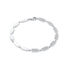 Diamond Confetti Bracelet -  Half Pave | White Gold