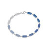 Ombre Blue Sapphire Confetti Bracelet -  All Pave | White Gold