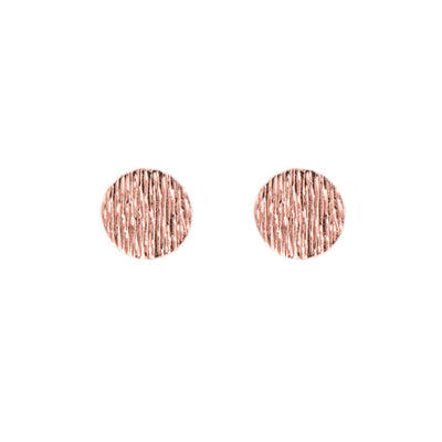 Disc Earrings | Rose Gold