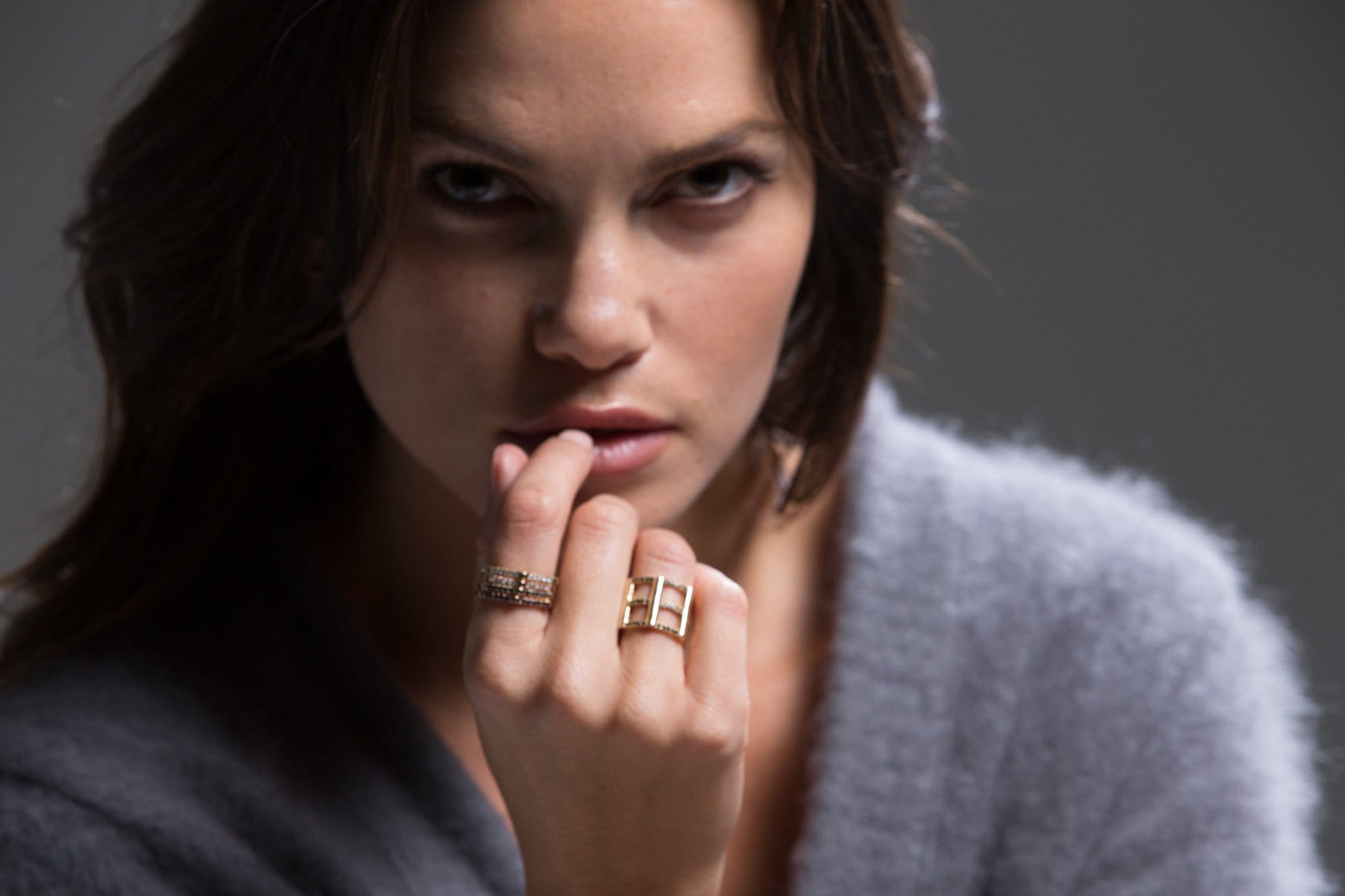 Diamond Gear Band | Yellow Gold