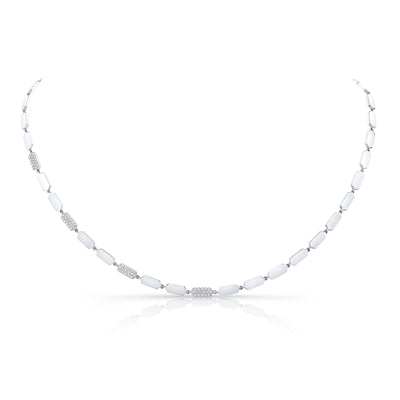 Diamond Confetti Necklace | White Gold