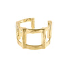 Half Cage Cuff | Gold Plated Brass