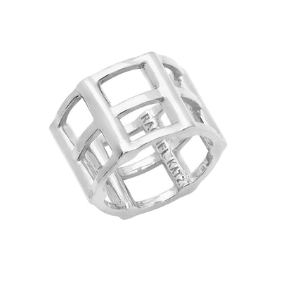 Cage Ring | White Gold