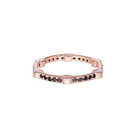 Black Diamond Gear Band | Rose Gold