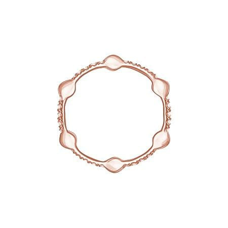 Diamond Gear Band | Rose Gold