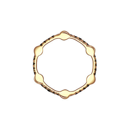 Black Diamond Gear Band | Yellow Gold