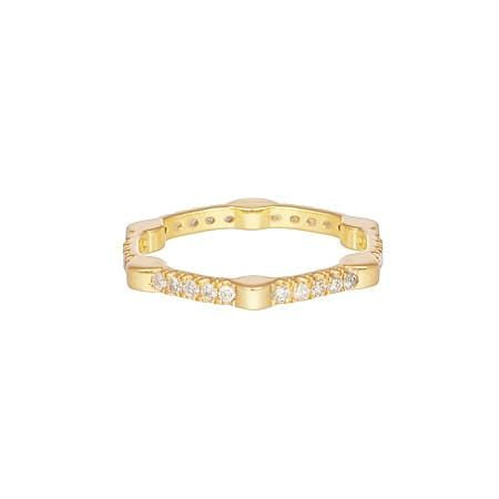 Diamond Gear Band | Yellow Gold