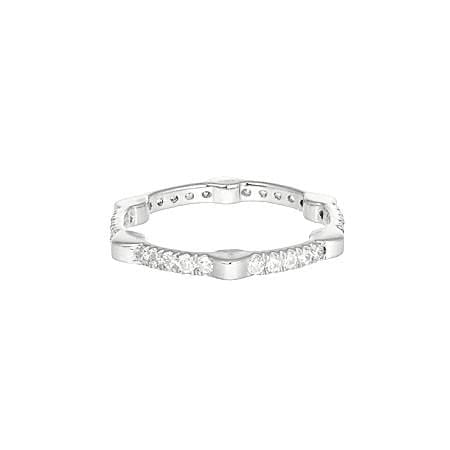 Diamond Gear Band | White Gold