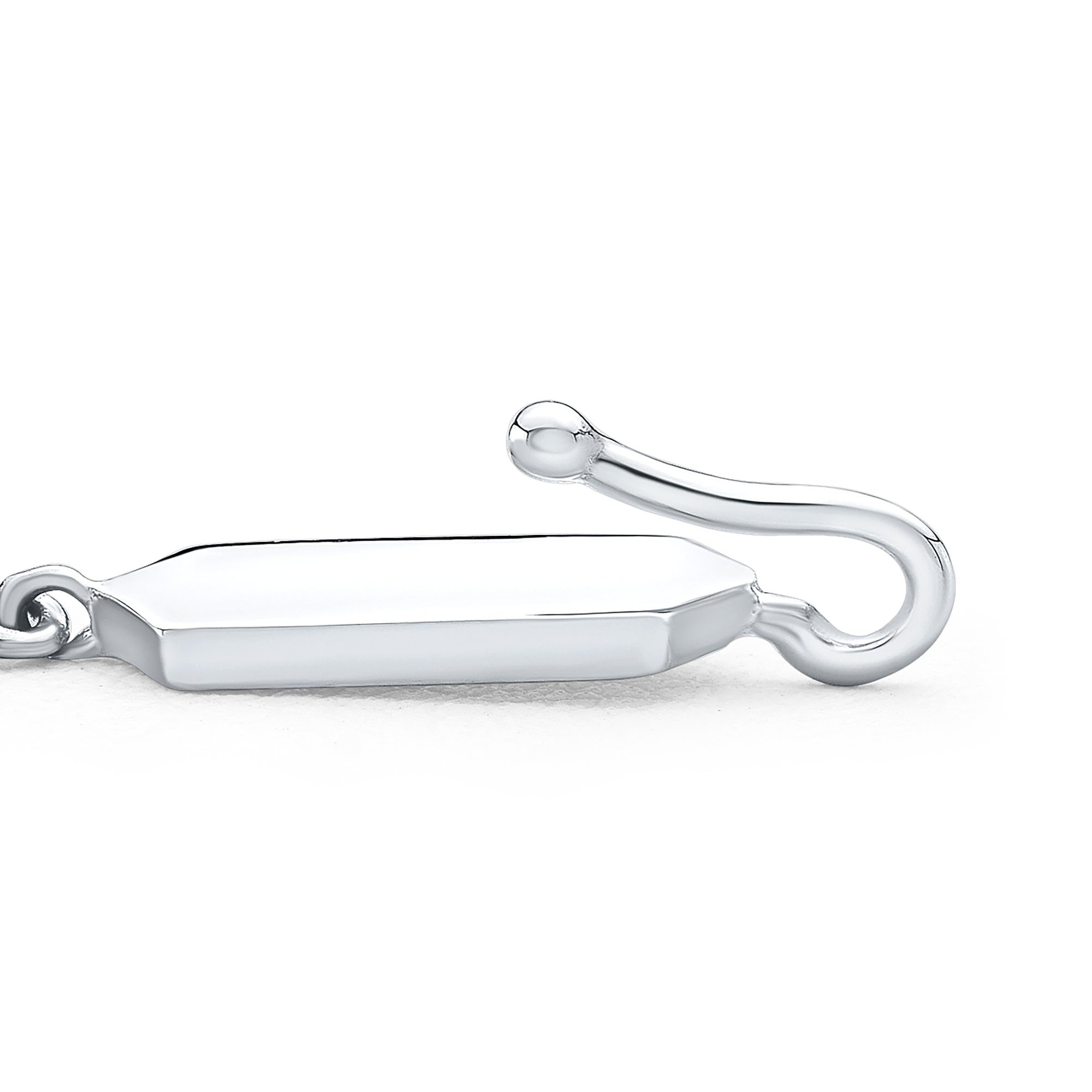 Confetti Necklace - Plain | White Gold