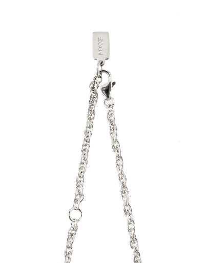 Ladder Necklace | Silver Plated Brass