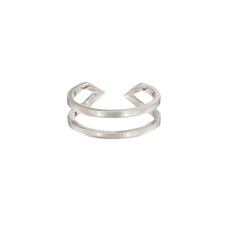 Dagger Ring - Midi | White Gold