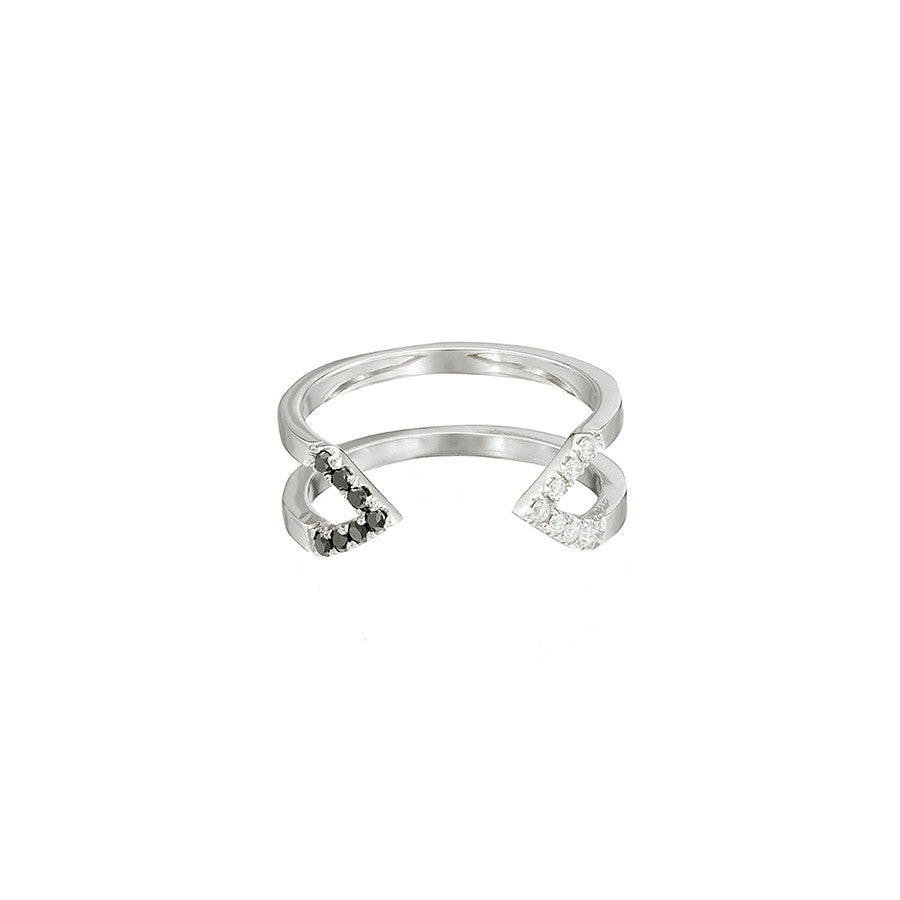 Donna Dagger Ring - Midi | White Gold