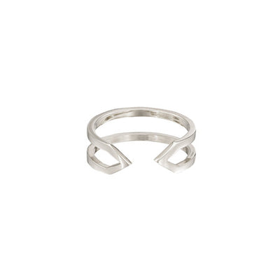 Dagger Ring - Midi | White Gold