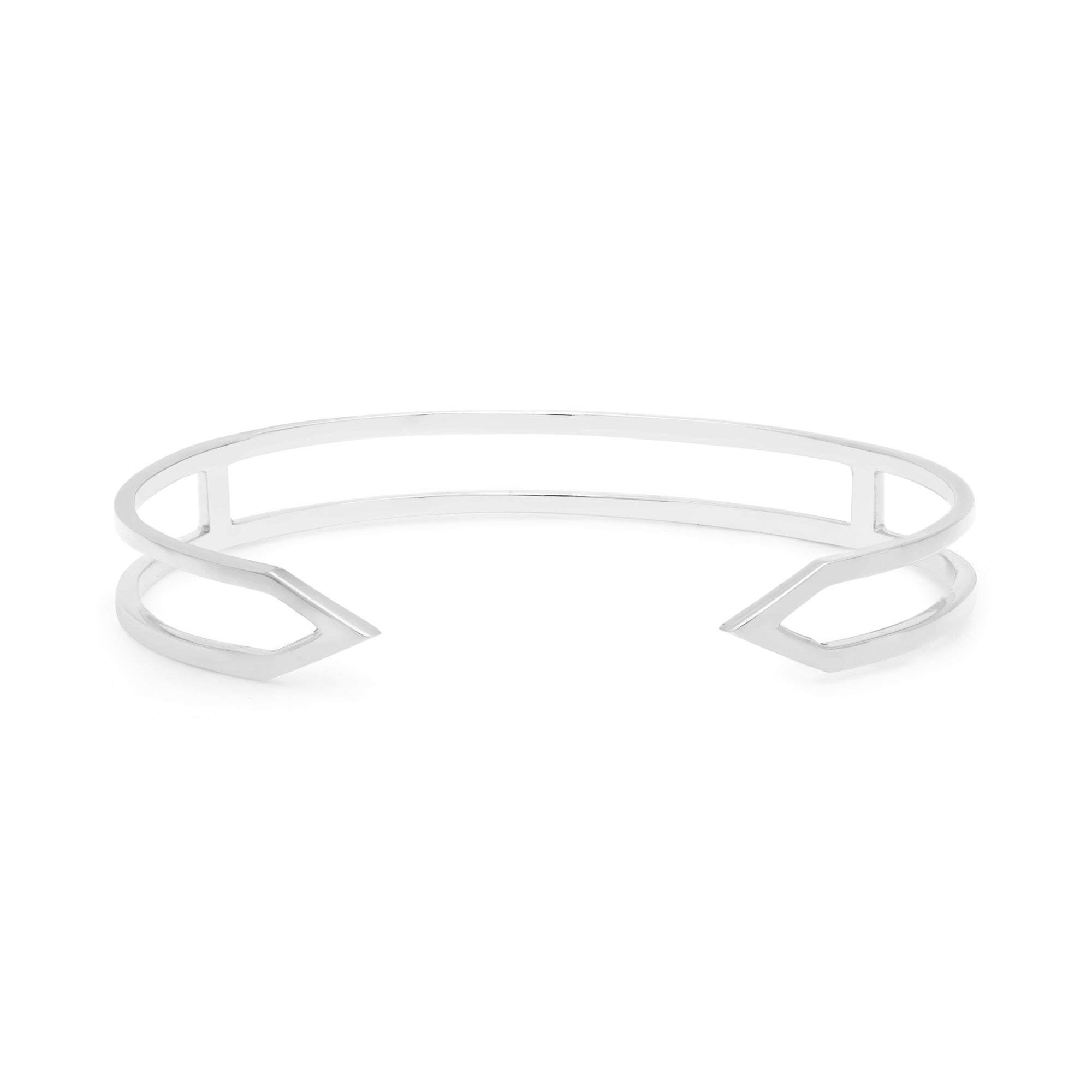 Dagger Cuff  | White Gold