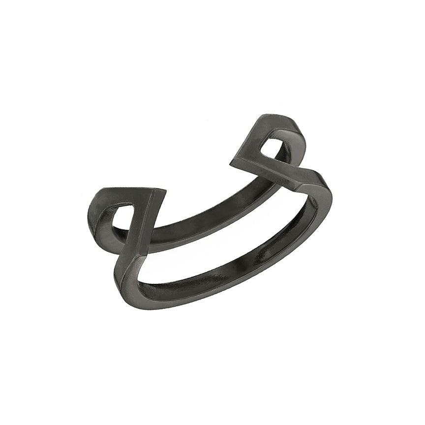 Dagger Ring | Black Gold