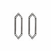 Medium Marquis Earrings | Black Gold with Diamond Points