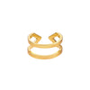 Diamond Dagger Ring - Midi | Yellow Gold