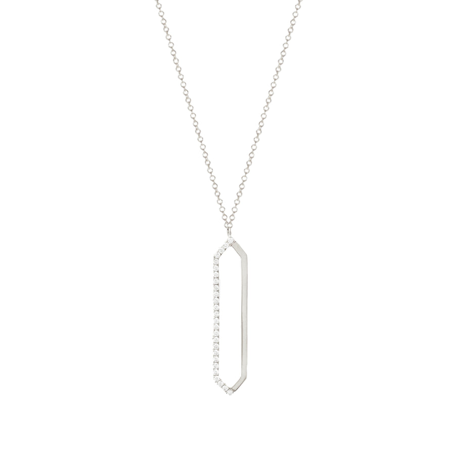 Me and You Necklace | White Gold