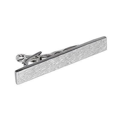 Flat Panel Tie Bar  | Sterling Silver