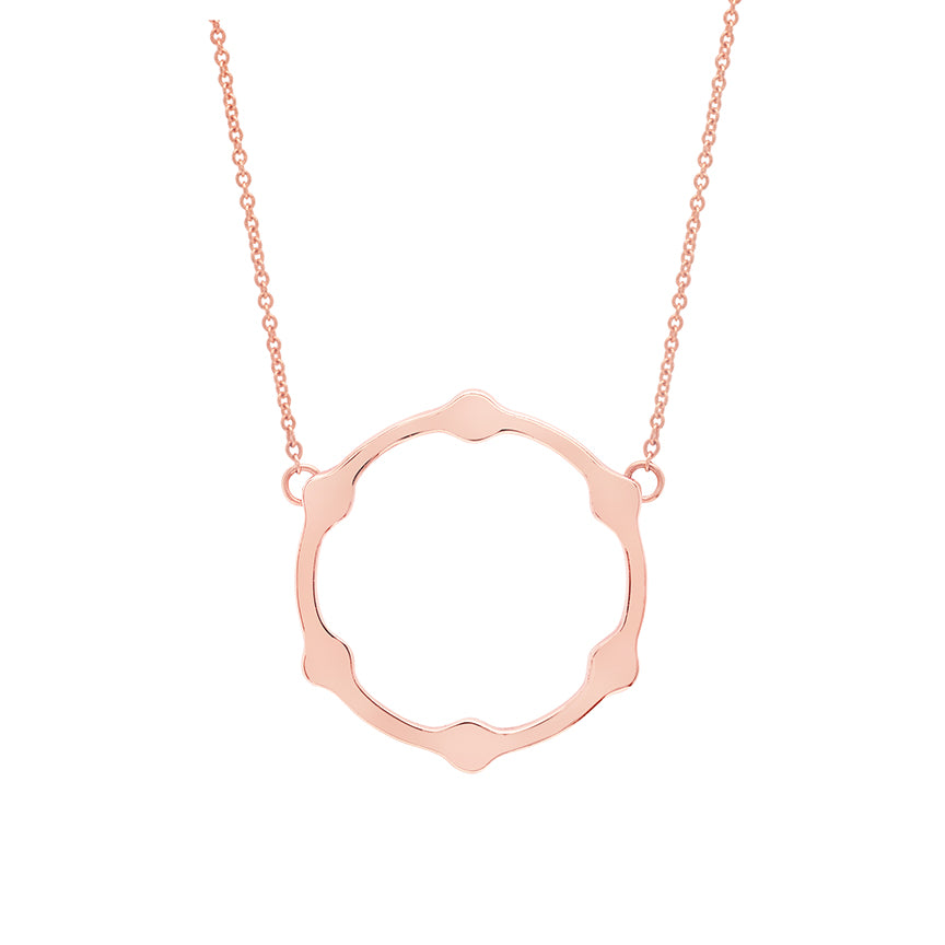 Black Diamond Gear Necklace Rose Gold Women's Diamond