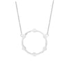 Gear Necklace | White Gold
